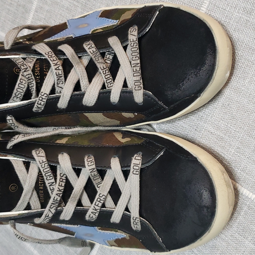 Golden Goose Camouflage and Black Sneakers - Picture 3 of 16